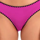 Lucky Brand Feminino Primavera Romântico Concha Costura Hipster Bottoms Maiô Rosa