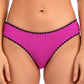 Lucky Brand Feminino Primavera Romântico Concha Costura Hipster Bottoms Maiô Rosa