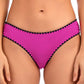 Lucky Brand Feminino Primavera Romântico Concha Costura Hipster Bottoms Maiô Rosa