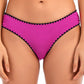 Lucky Brand Feminino Primavera Romântico Concha Costura Hipster Bottoms Maiô Rosa