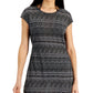Lucky Brand Vestido Romântico Feminino Primavera Saída de Banho Preto Tamanho Grande