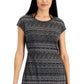 Lucky Brand Vestido Romântico Feminino Primavera Saída de Banho Preto Tamanho Grande