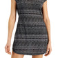 Lucky Brand Vestido Romântico Feminino Primavera Saída de Banho Preto Tamanho Grande