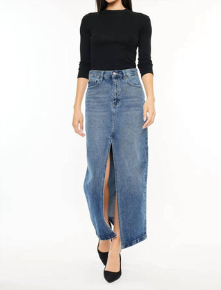 Kancan - Saia Maxi Jeans dos anos 90