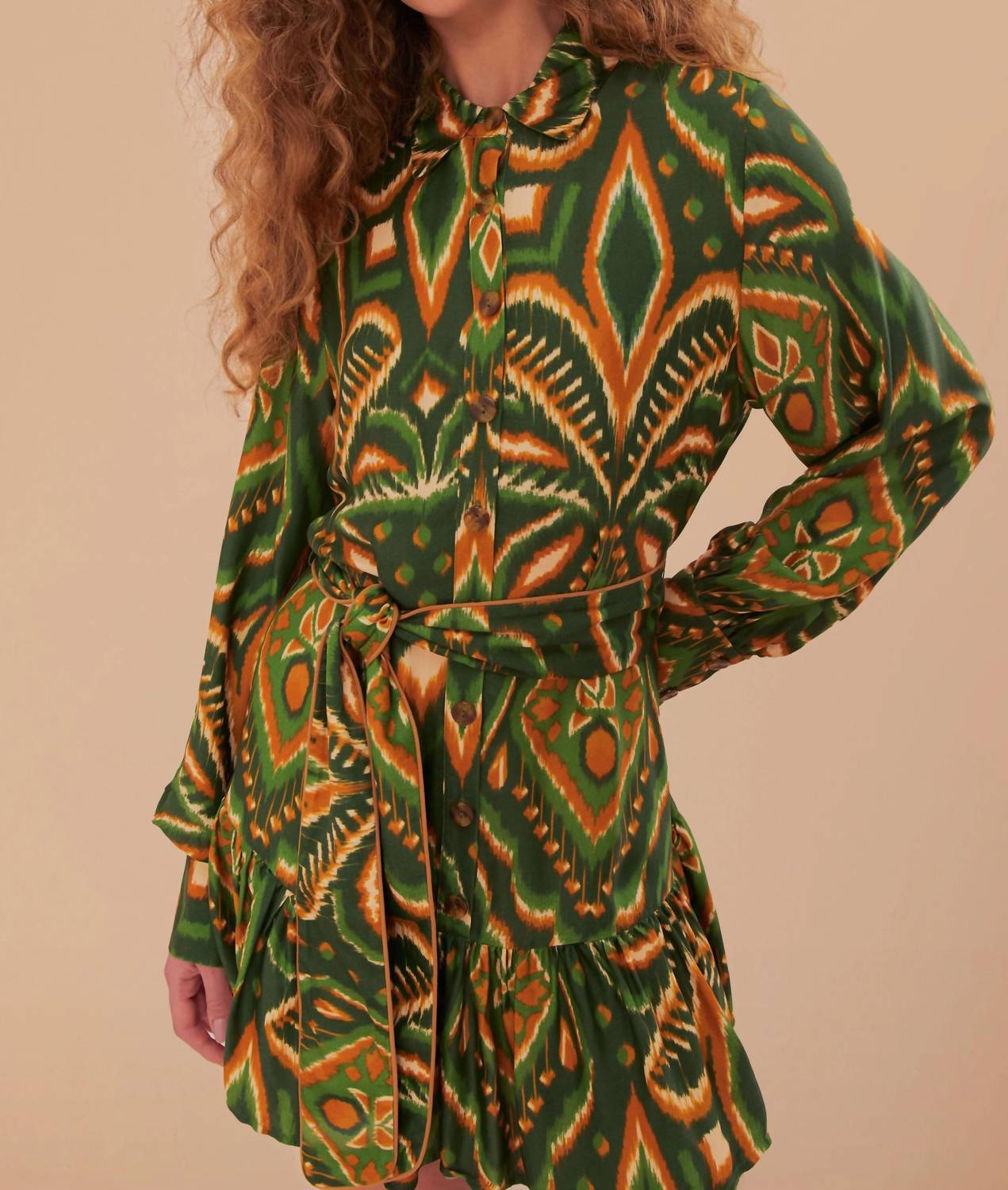 Farm Rio - PINEAPPLE IKAT GREEN MINI