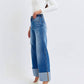 Judy Blue - Retro Wide Leg Jeg Jeans With Cuff