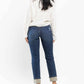 Judy Blue - “charlotte” Midrise Buffalo Plaid Patch Destroyed Boyfriend Jeans