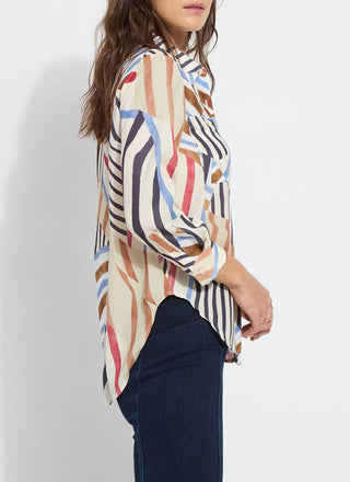 Lysse - Camisa utilitária feminina Yesenia Roll Tab