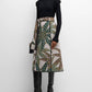 Marie Oliver - Zoie Quilted A-line Cotton Midi Skirt