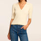Ramy Brook - Kelly Ribbed Short Sleeve Sweater