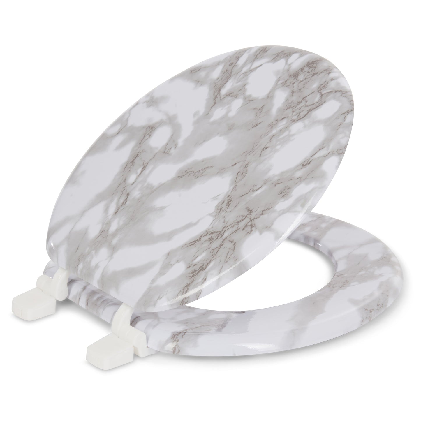 Assento sanitário redondo com dobradiça fácil de limpar e trocar da J&amp;V Textiles