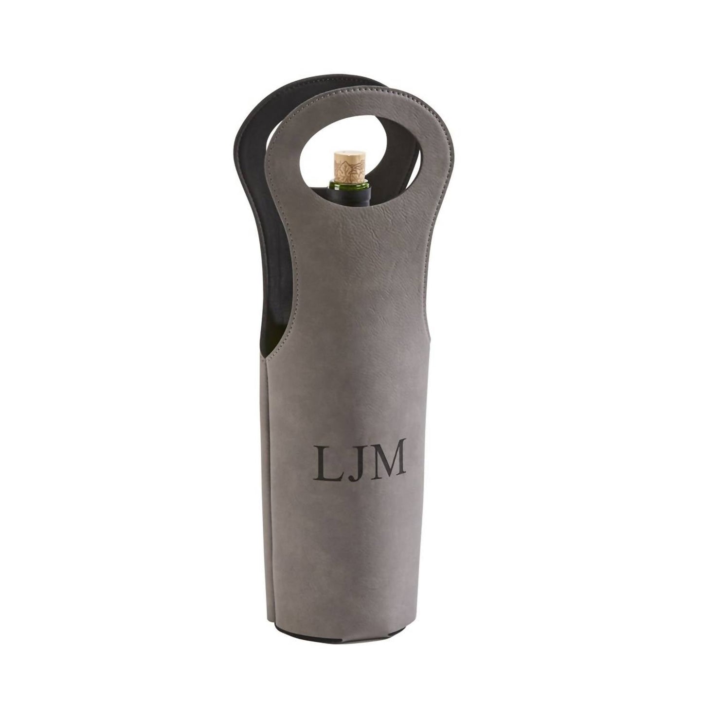 Creative Gifts International - Leatherette Wine Holder - 14.5"
