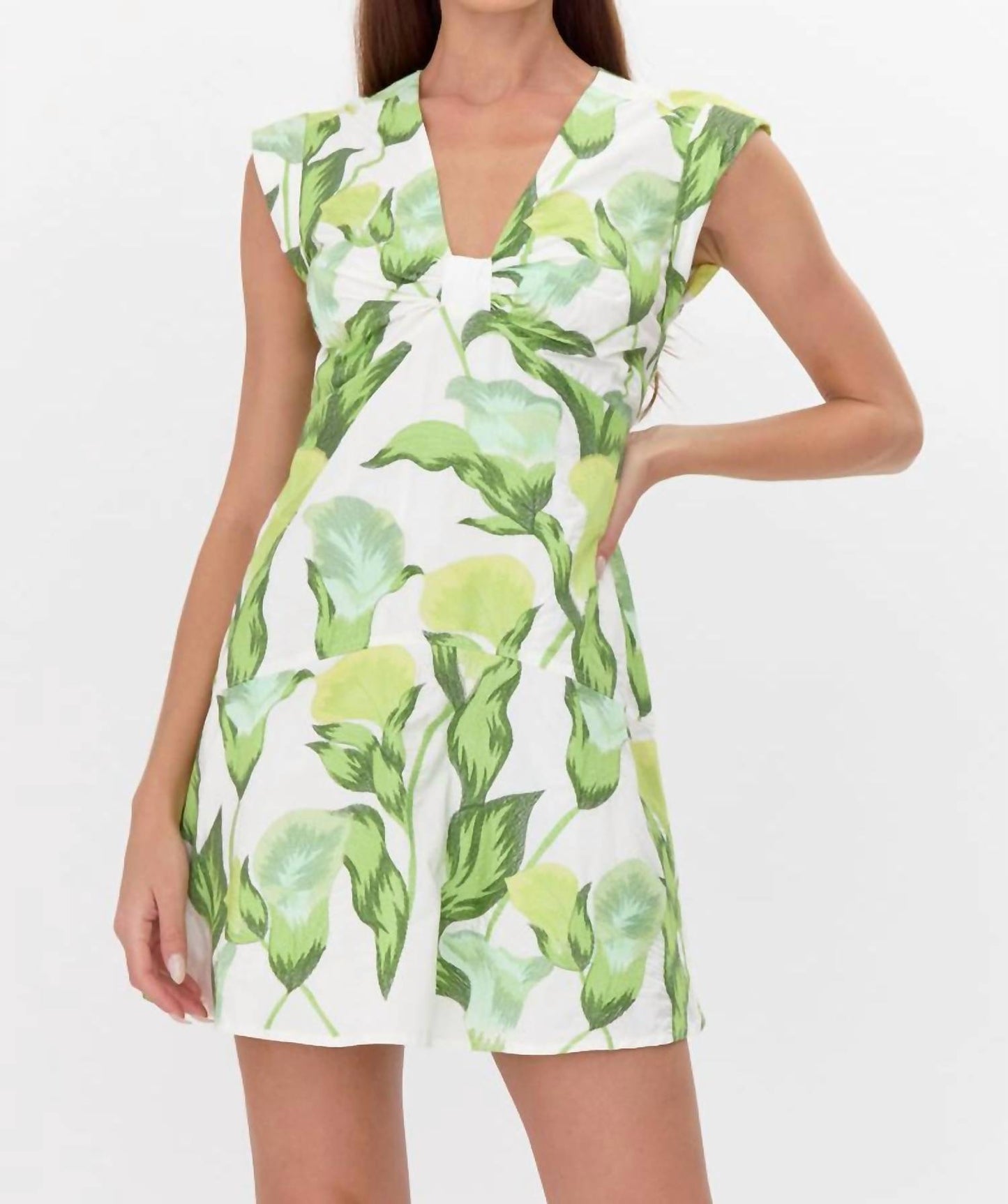 Adelyn Rae - Eloise Twist Front Tiered Mini Dress