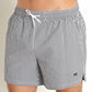 Hugo Boss - Velvetfish Striped Seersucker Swim Trunks