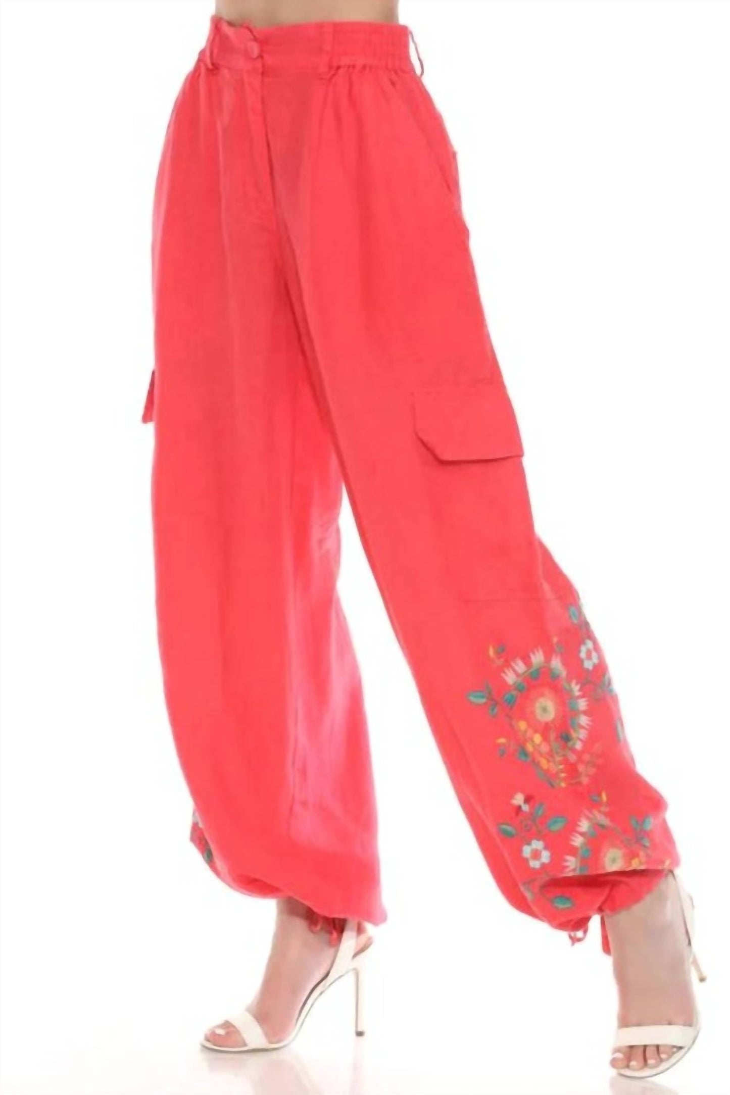 Johnny Was - DRAWSTRING HEM CARGO PANT MARISOL