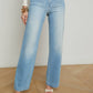 L'Agence - Joanne Low Rise Wide Leg Jeans