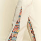 Jade By Jane - Mid Rise Paisley Print Patchwork Pants