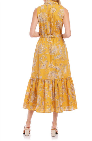 Fifteen Twenty - VESTIDO MAXI COM CINTO E CAMADAS FLORAL