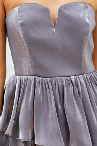 Do+Be - Vestido curto com ombros abertos e babados