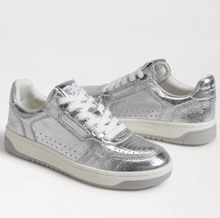 Sam Edelman - Tênis feminino Harper Shearling com cadarço e cano baixo