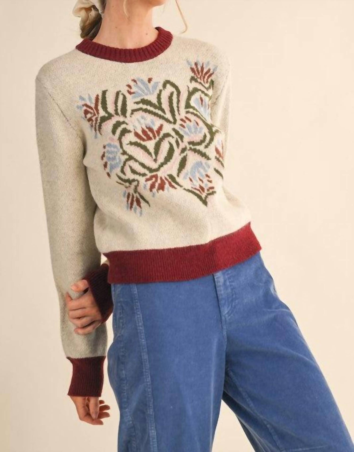 &Merci - Floral Sweater