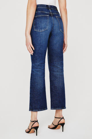 Ag Jeans - Calça jeans cropped de cintura alta Kinsley com elastano