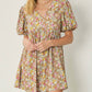 Entro - Floral Puff Sleeve Dress