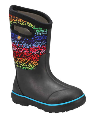 Bogs - Botas clássicas Rainbow 2 para meninas