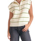 Elan - Stripe Zip Front Sweater