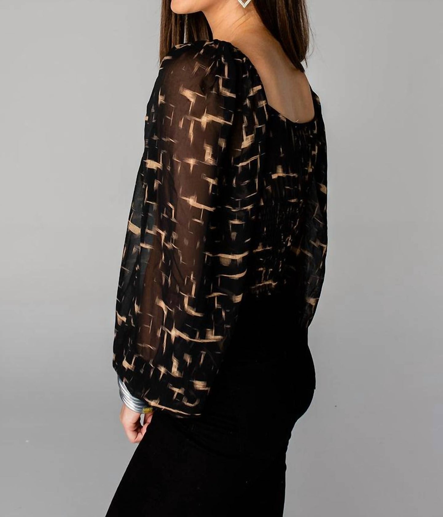 Buddylove - ISABELLE SMOCKED CROP TOP