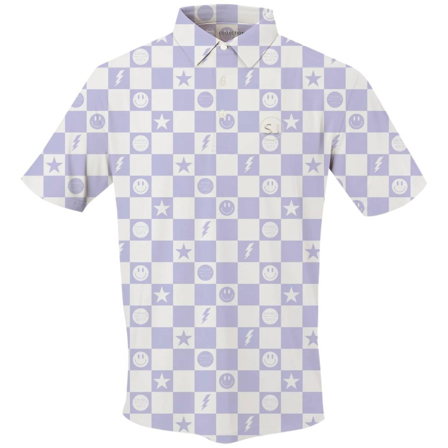 Swingjuice - Men's Golf Smile Face Polo Shirt