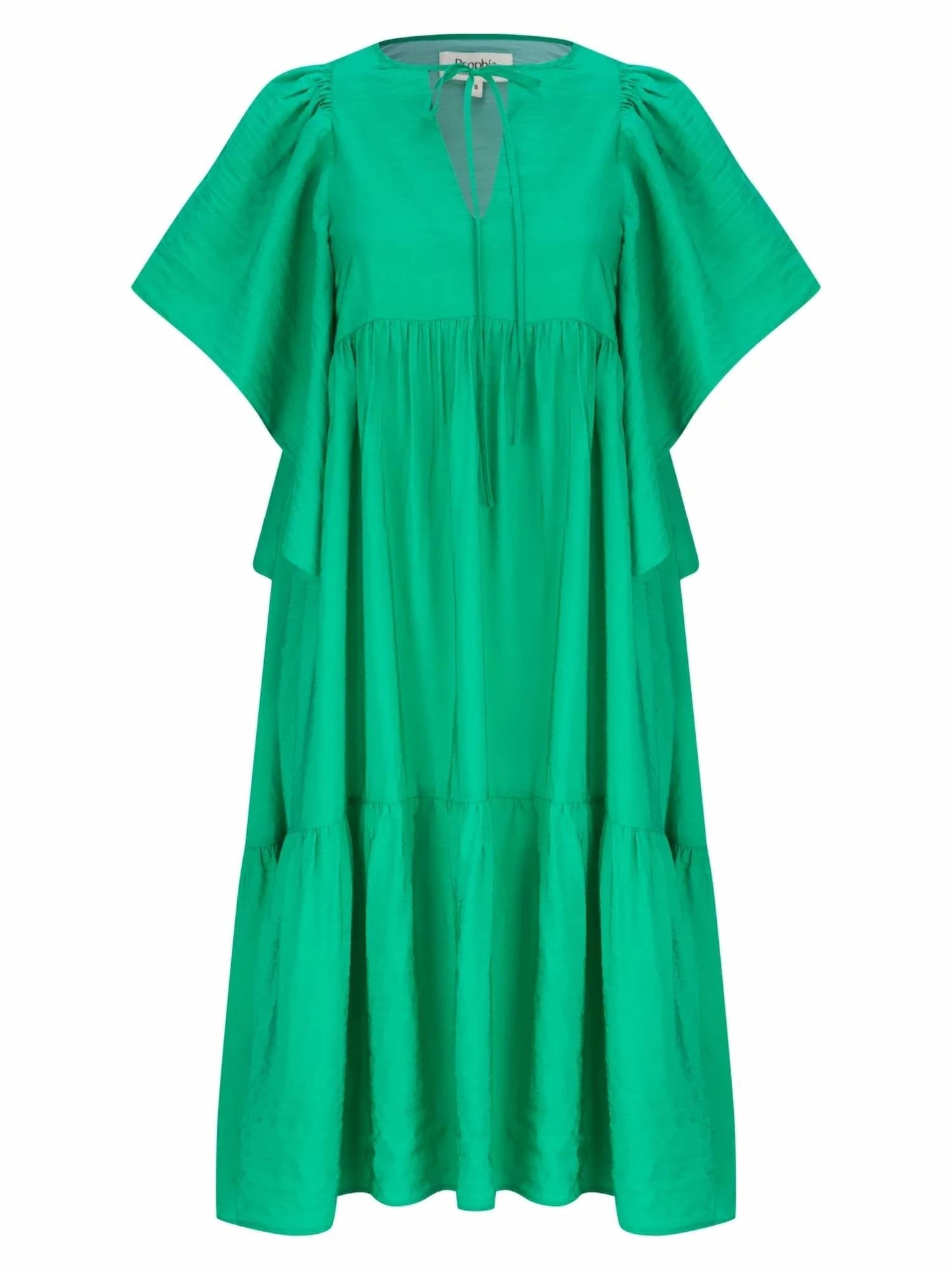 Psophia - Drapey V-Neck Midi Dress