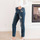 Judy Blue - Mid Rise Destroyed Relaxed Fit Jeans