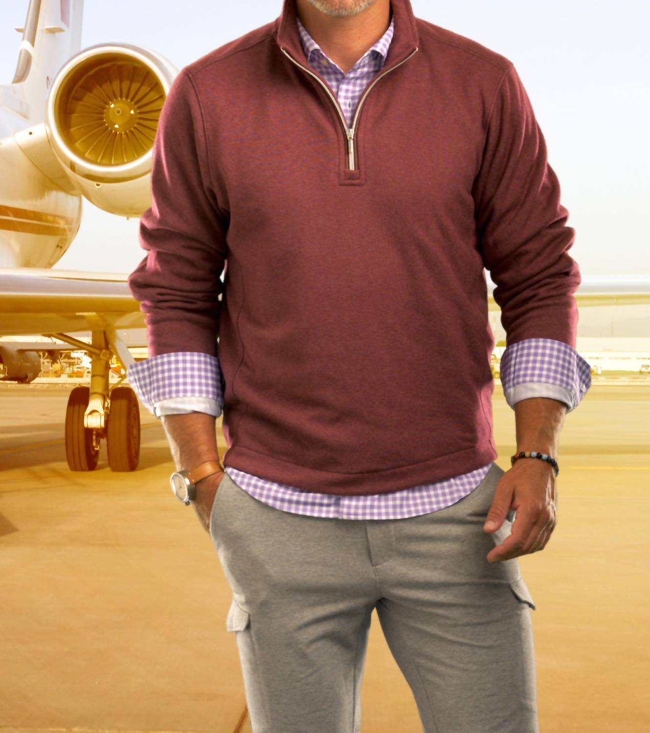 Buki - Mauro Long Sleeve Check Tech Shirt