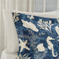 7 Piece Cotton Sateen Comforter Set Blue Cal King