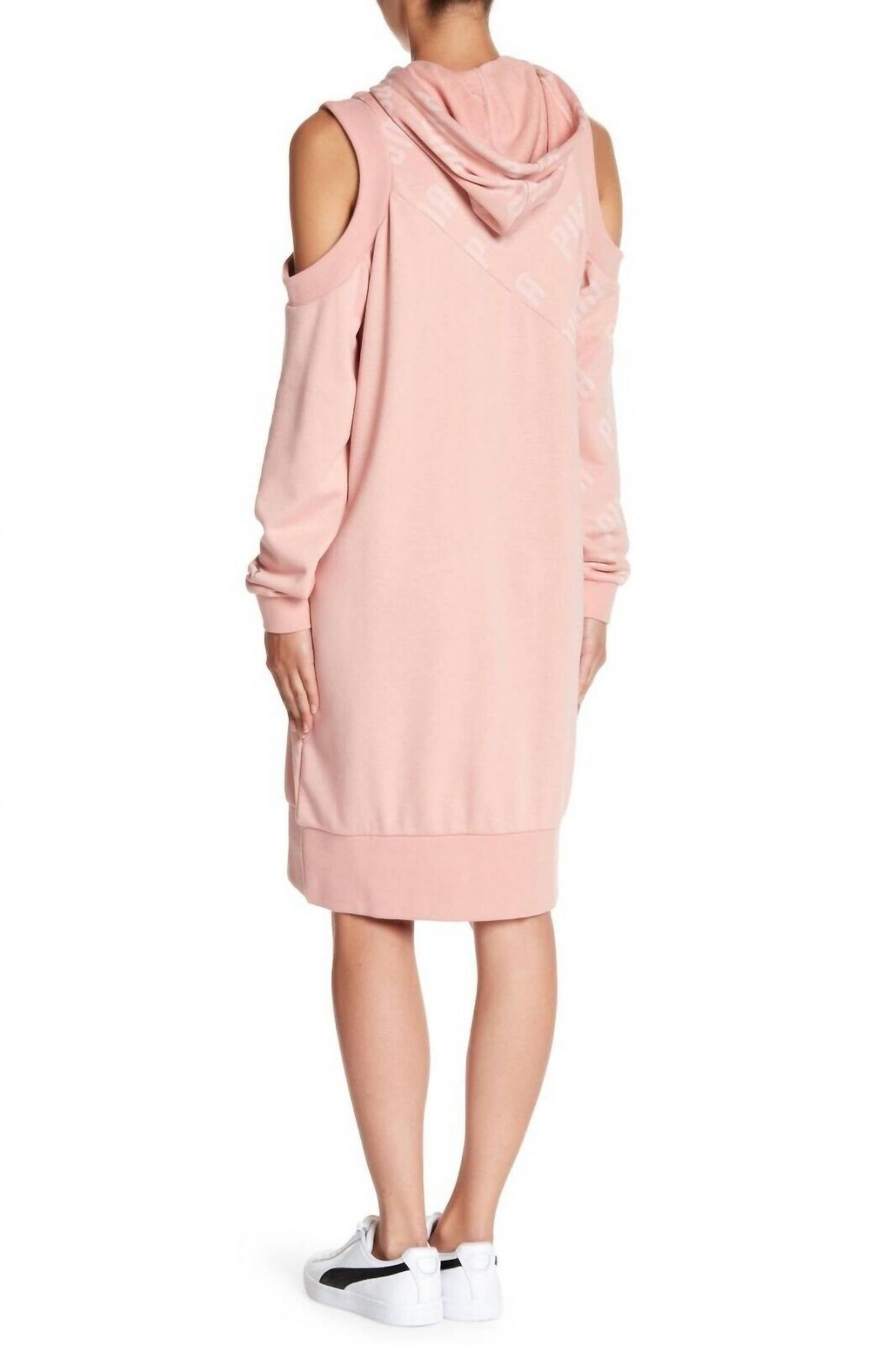 Puma - En Pointe Cold Shoulder Sweatshirt Logo Pullover Dress