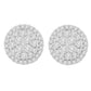 10K Yellow Gold Round Cut Diamond Earrings (1.5 cttw, H-I Color, I2-I3 Clarity)