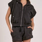 Elan - Cap Sleeve Zip Up Vest