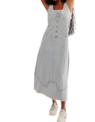 Free People - Vestido jeans midi Bendita