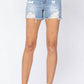 Judy Blue - High Rise Paint Splash Destroy Shorts