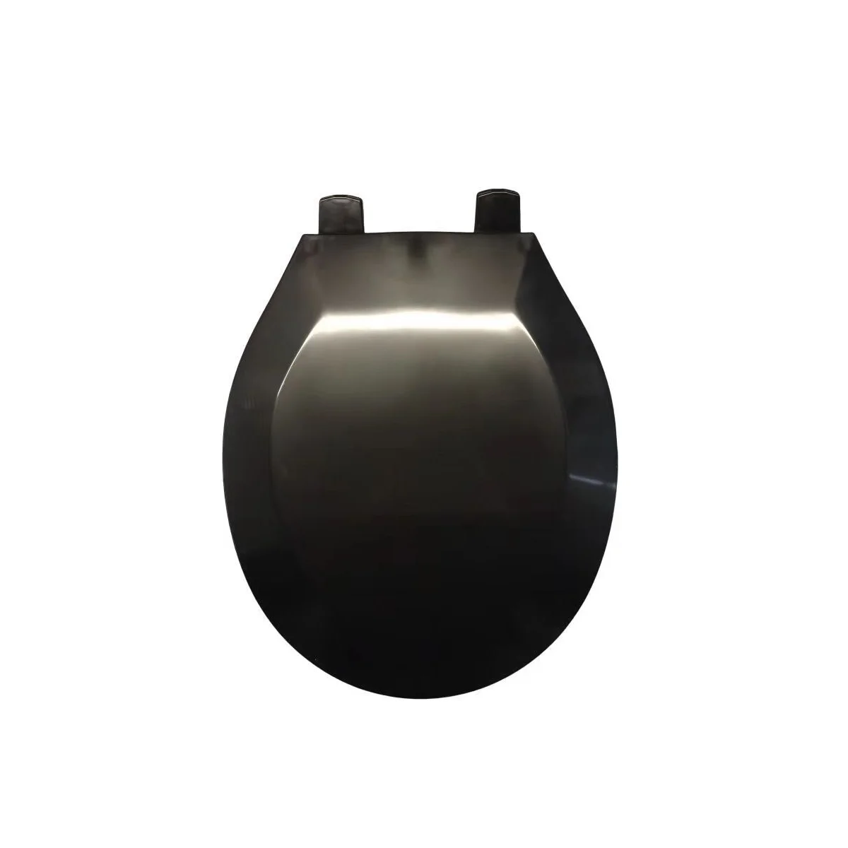 Assento sanitário de plástico rígido com bordas chanfradas 