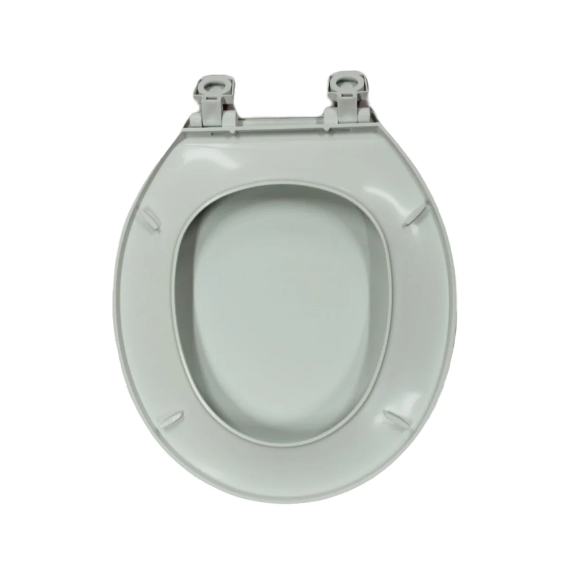 Assento sanitário de plástico rígido com bordas chanfradas 
