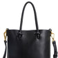 Bolsa tote vegana Bailey feminina Melie Bianco, preta, tamanho regular