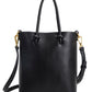 Bolsa tote vegana Bailey feminina Melie Bianco, preta, tamanho regular