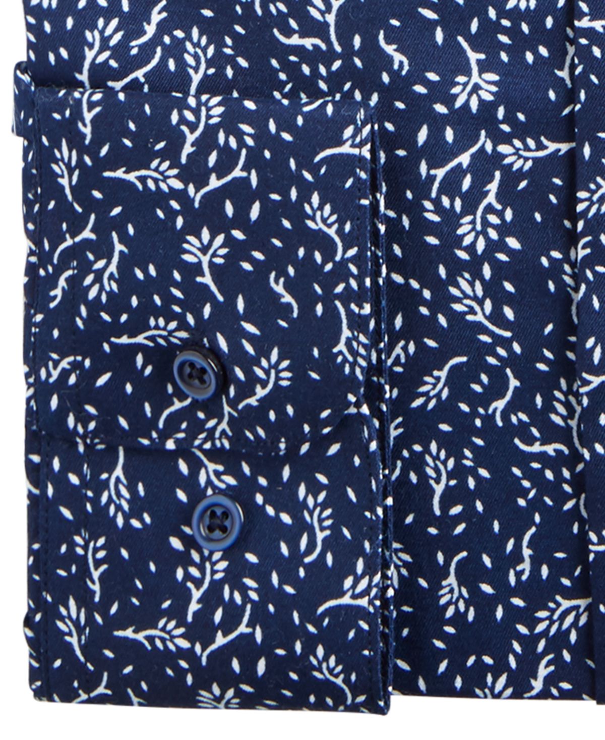 Camisa social masculina Nine West Slim Fit com estampa de rugas, azul, tamanho 16 x 34 x 35