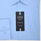 Camisa social masculina Jones New York lisa azul tamanho 18x34x35