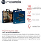 Motorola Moto Buds 085 - Fones de ouvido Bluetooth sem fio com microfone e estojo de carregamento USB-C - Resistente à água IPX5, controle de toque inteligente, ajuste leve e confortável, som nítido e graves profundos - Preto