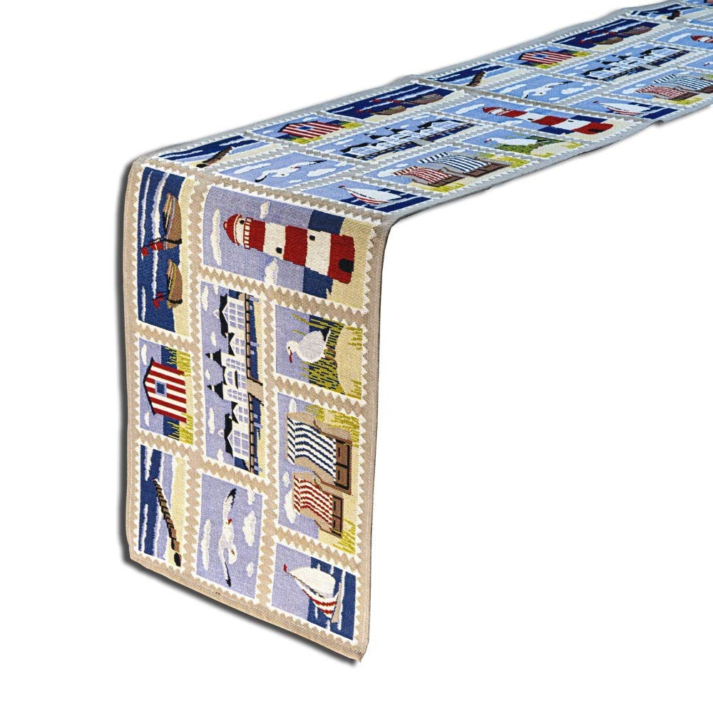 Caminho de mesa de Natal Homvare para jantares de feriado, festas e decoração de casa, tapeçaria trançada de 13" x 72"