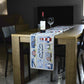 Caminho de mesa de Natal Homvare para jantares de feriado, festas e decoração de casa, tapeçaria trançada de 13" x 72"