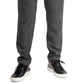 Calça de pijama xadrez masculina Natori com cordão, preta, tamanho grande